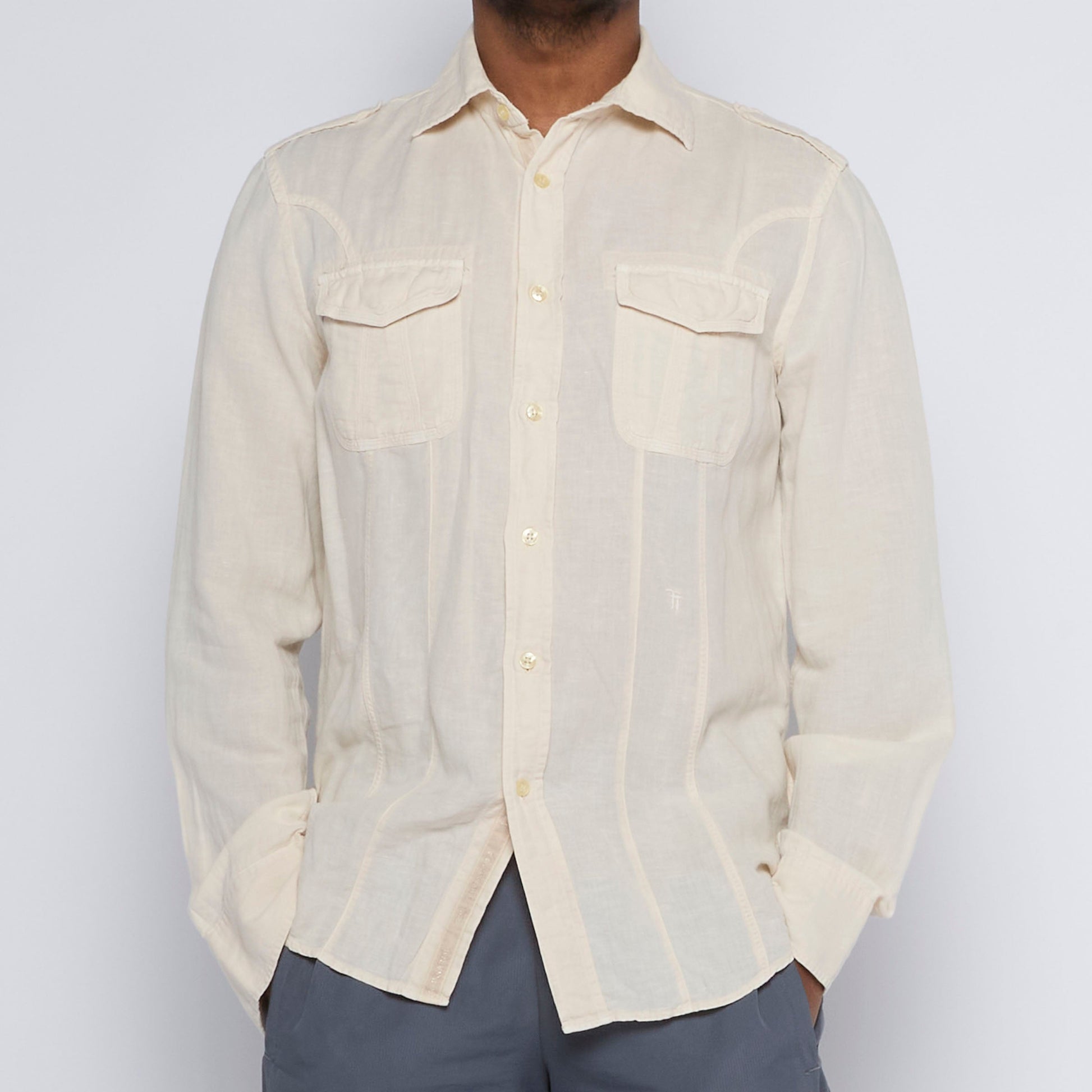 Trussardi Linen Shirt - M