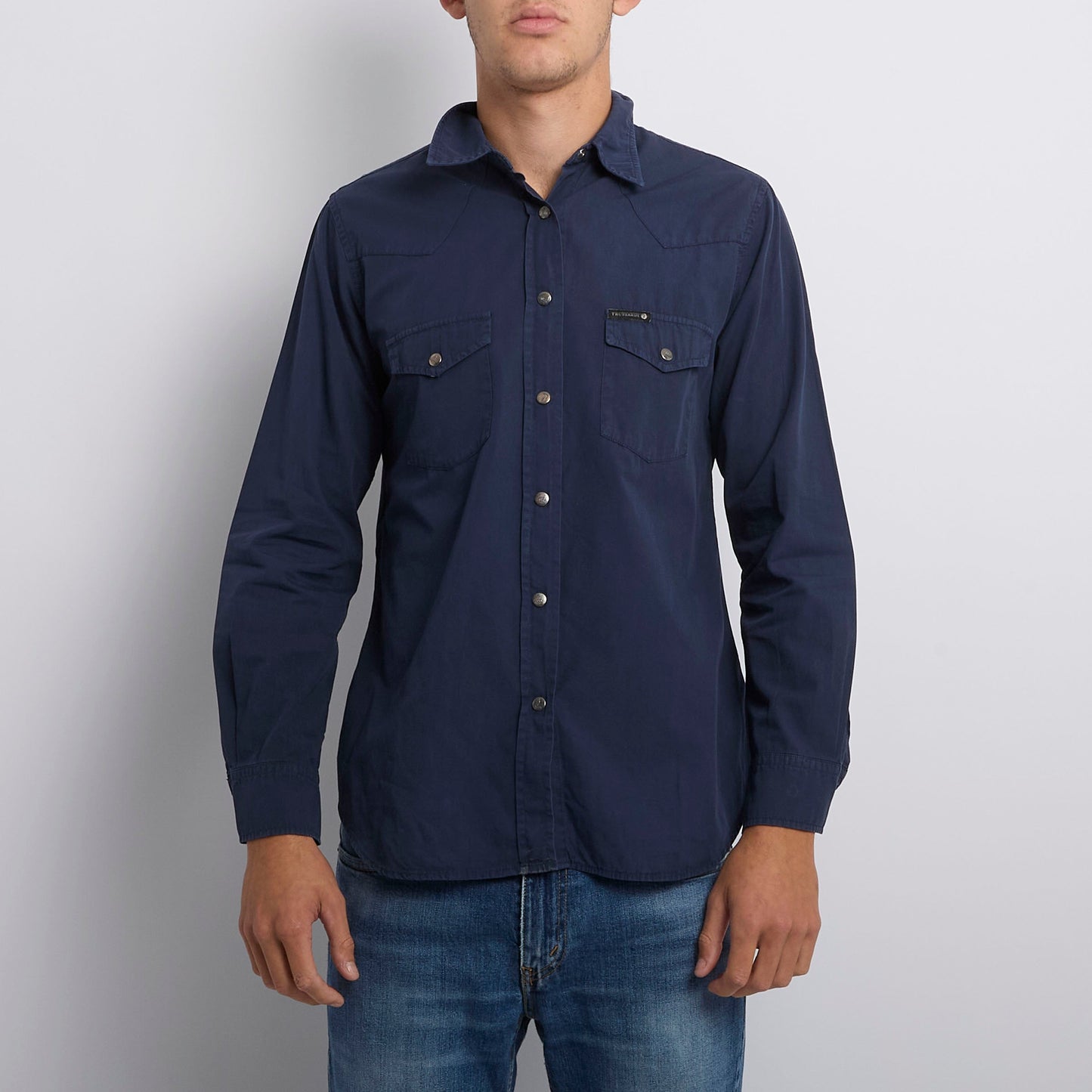 Trussardi Pocket Detail Shirt - M