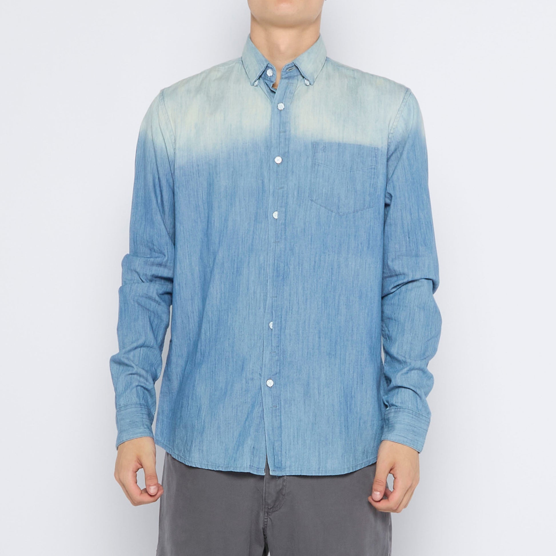 Calvin Klein Denim Look Shirt - S