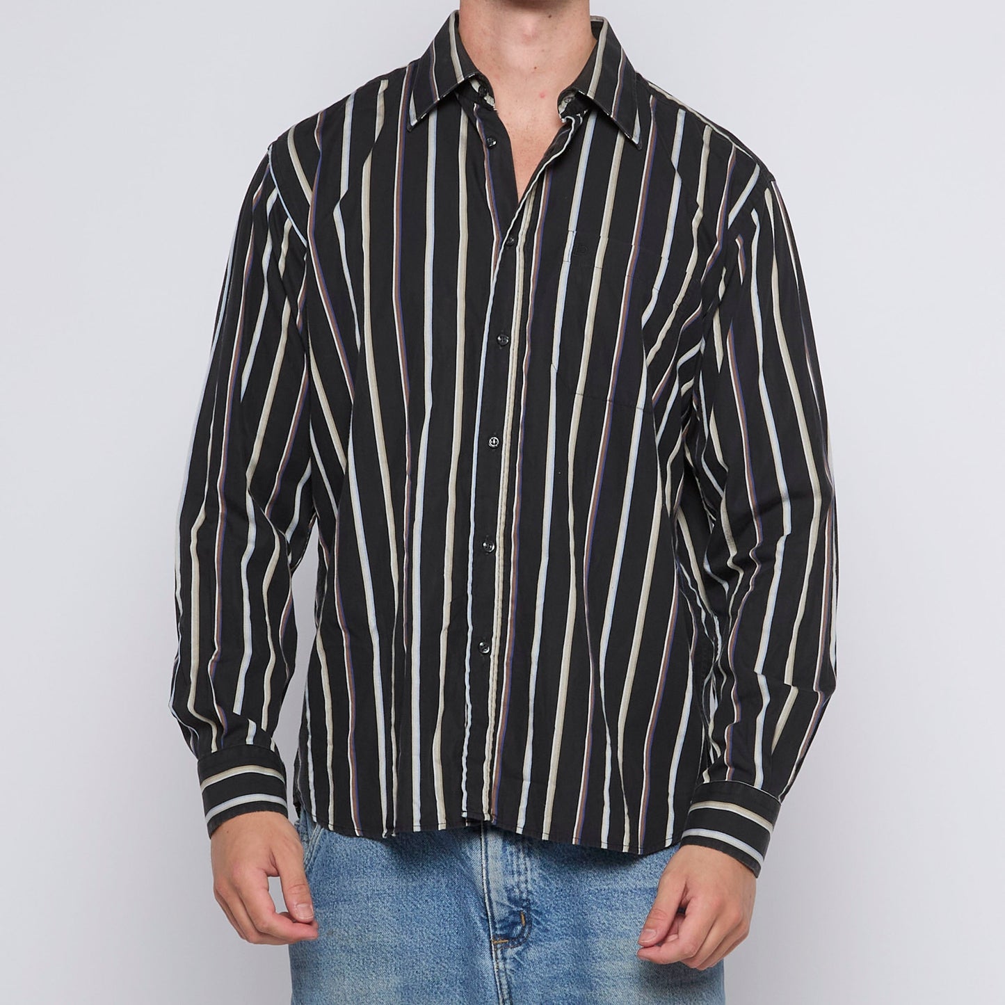 Roccobarocco Striped Shirt - XL