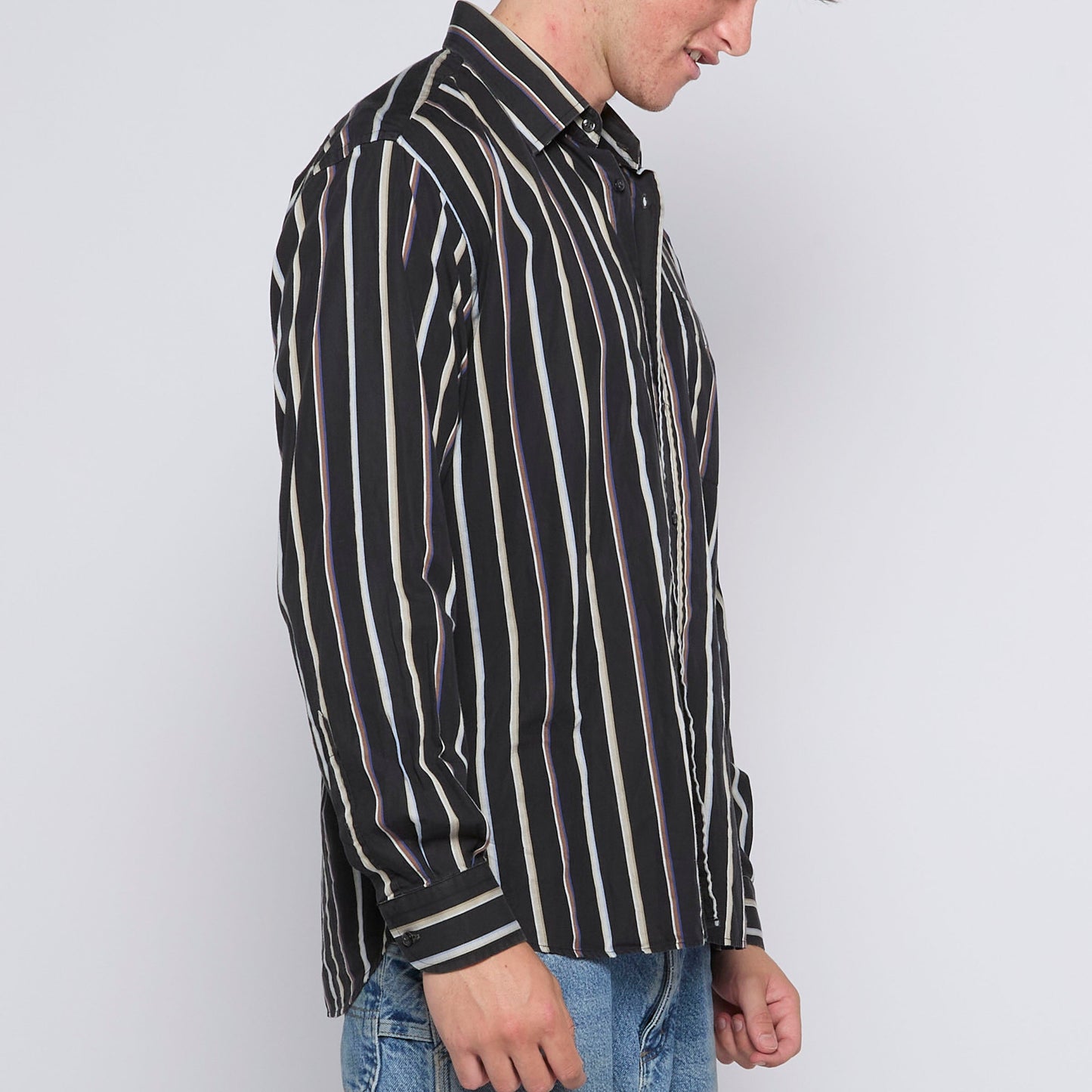 Roccobarocco Striped Shirt - XL