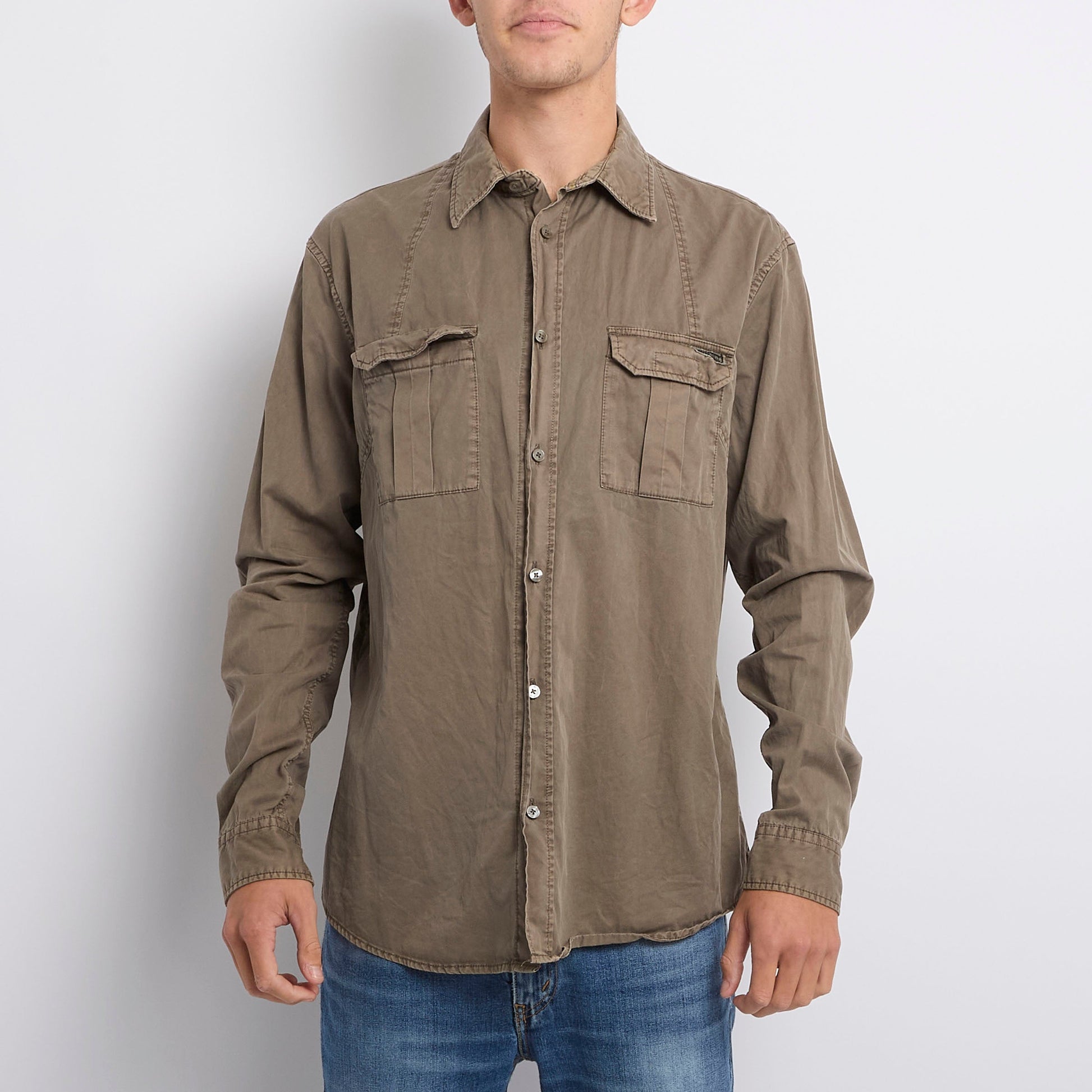 Armani Jeans Pocket Detail Shirt - XXL