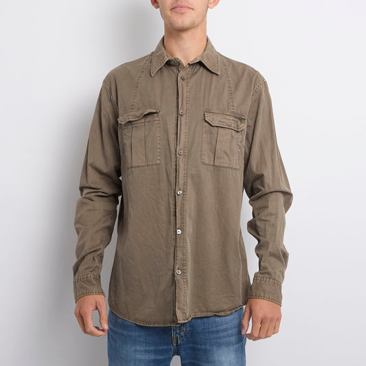 Armani Jeans Pocket Detail Shirt - XXL