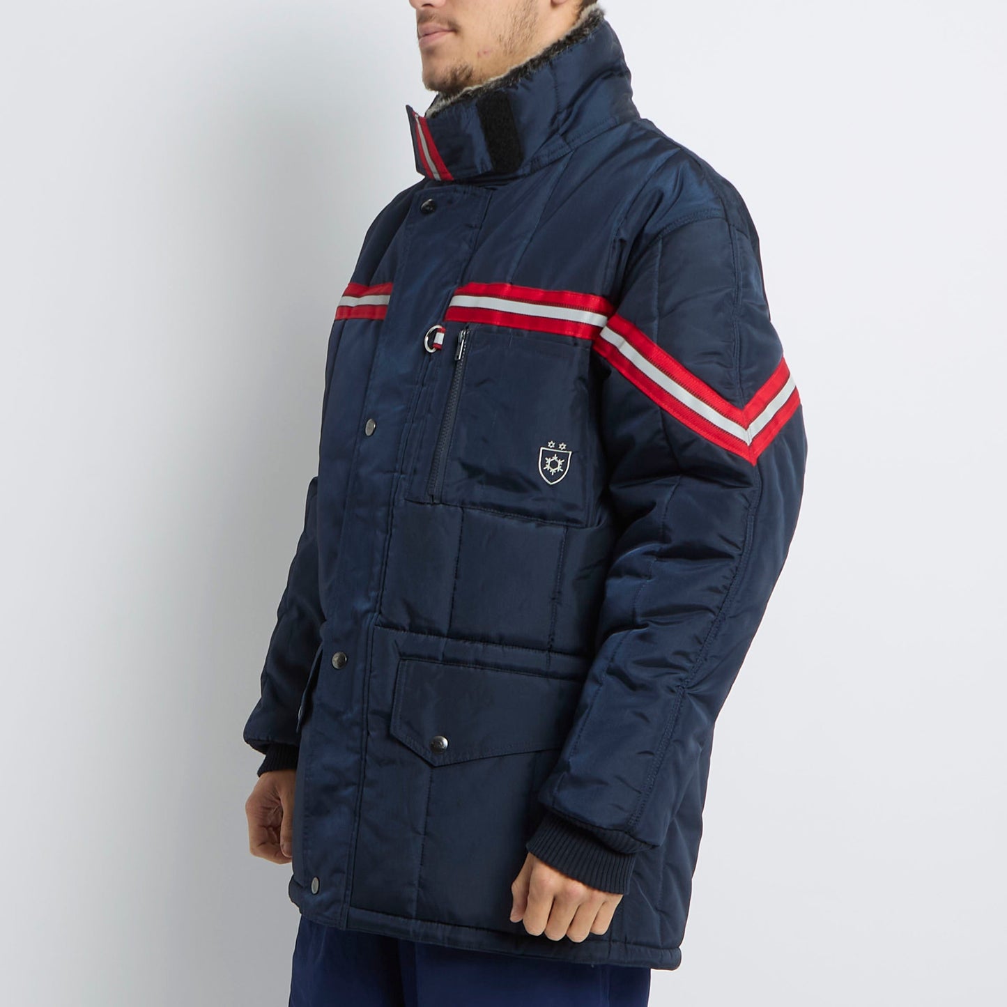 Fur Trim Ski Jacket - L