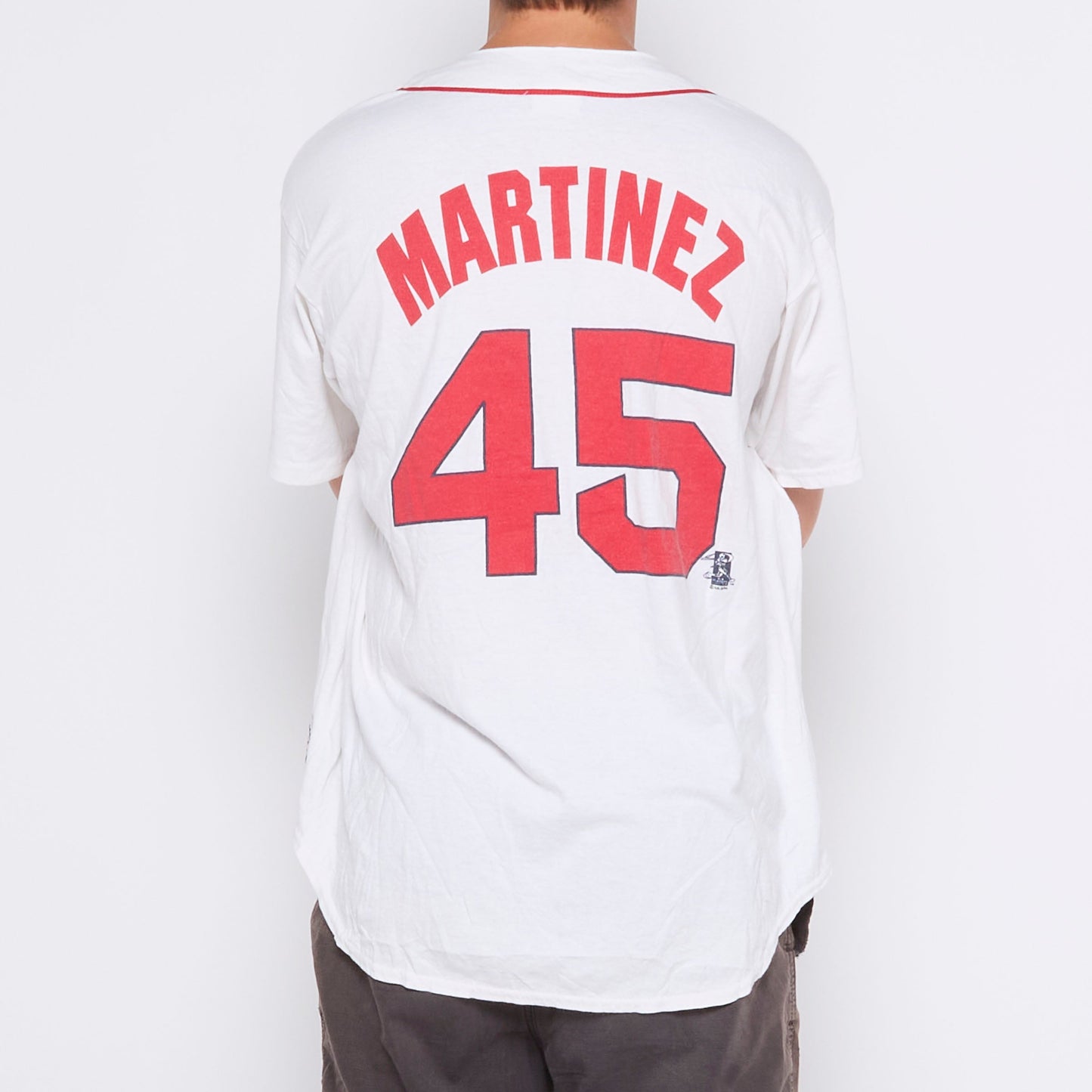 Majestic Red Sox Spell Out Sports Top - L