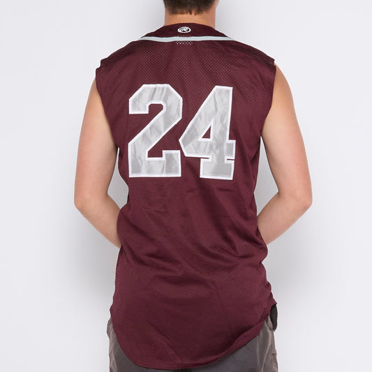 Sleeveless Oversized Sports Jersey - M