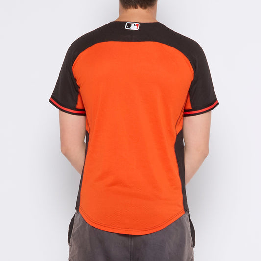 Majestic Buttoned Sports Top - S