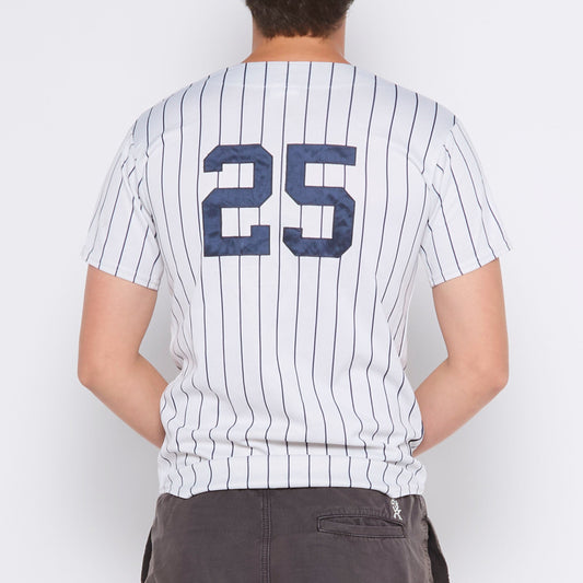 Majestic Striped Yankees Top - S