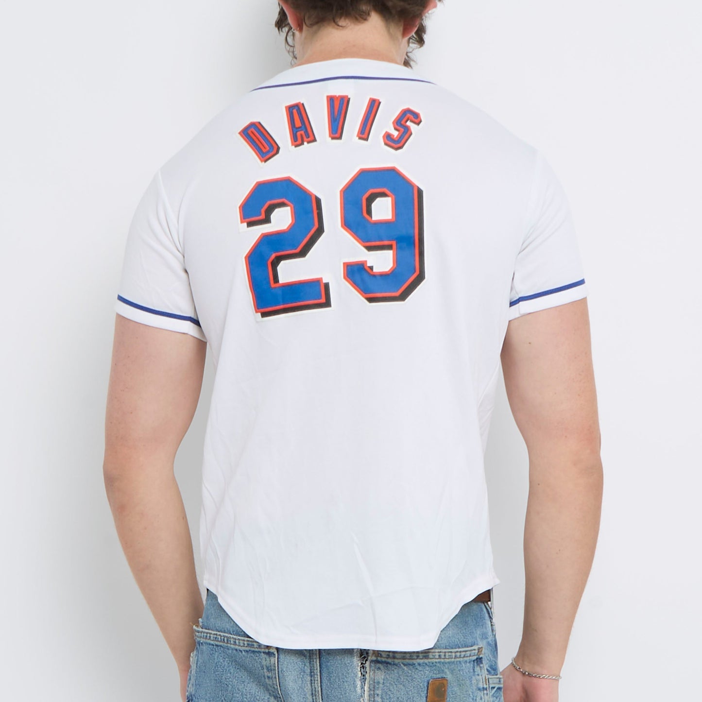 Majestic Mets Baseball Sports Jersey - L