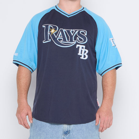 Rays Spellout Sports Shirt - XXL