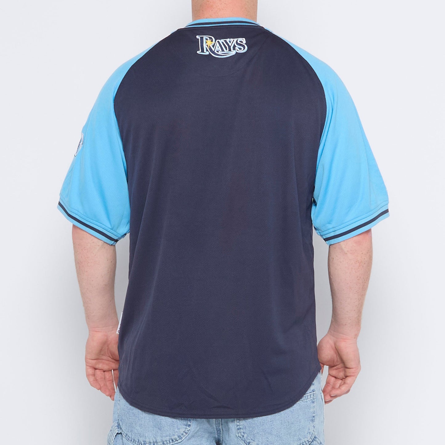 Rays Spellout Sports Shirt - XXL