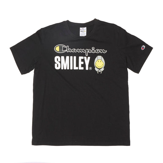 Mens Champion Smiley Print T-Shirt - L