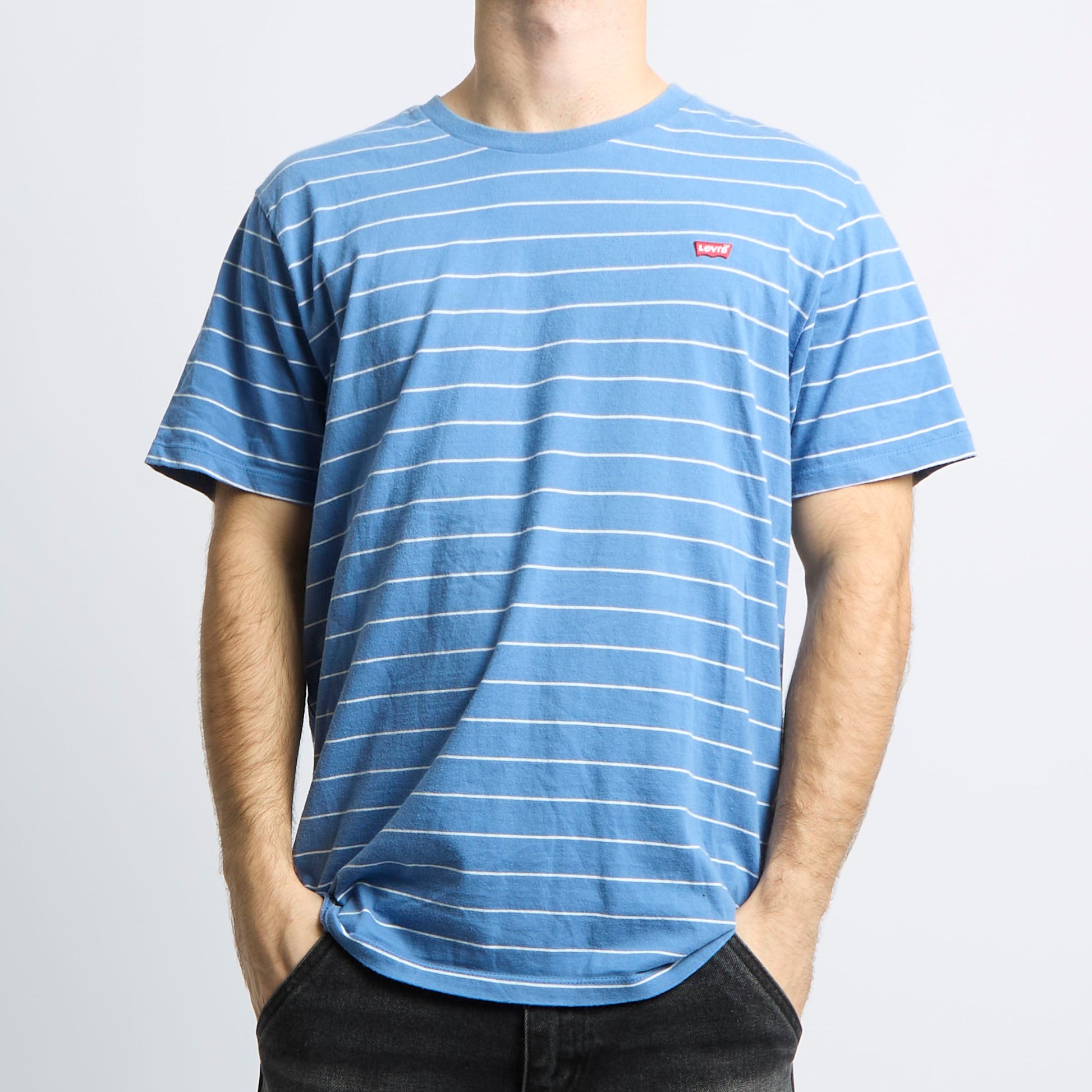 Levis Striped Logo T-shirt - L