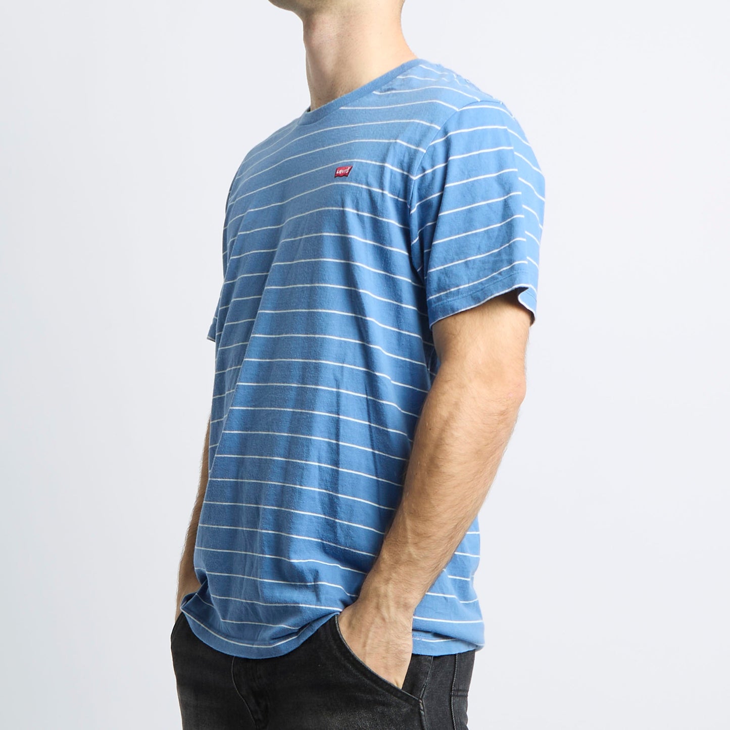 Levis Striped Logo T-shirt - L