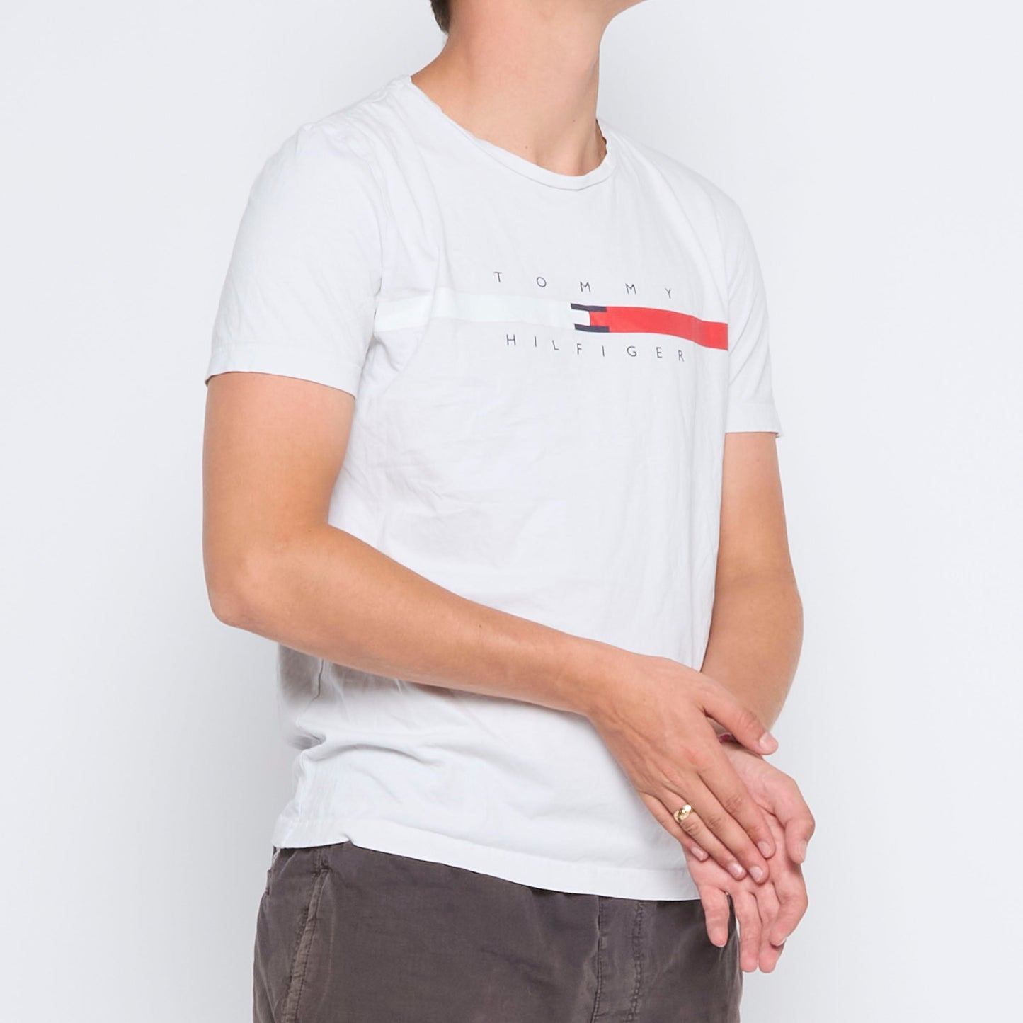 Tommy Hilfiger Spellout T-shirt - L