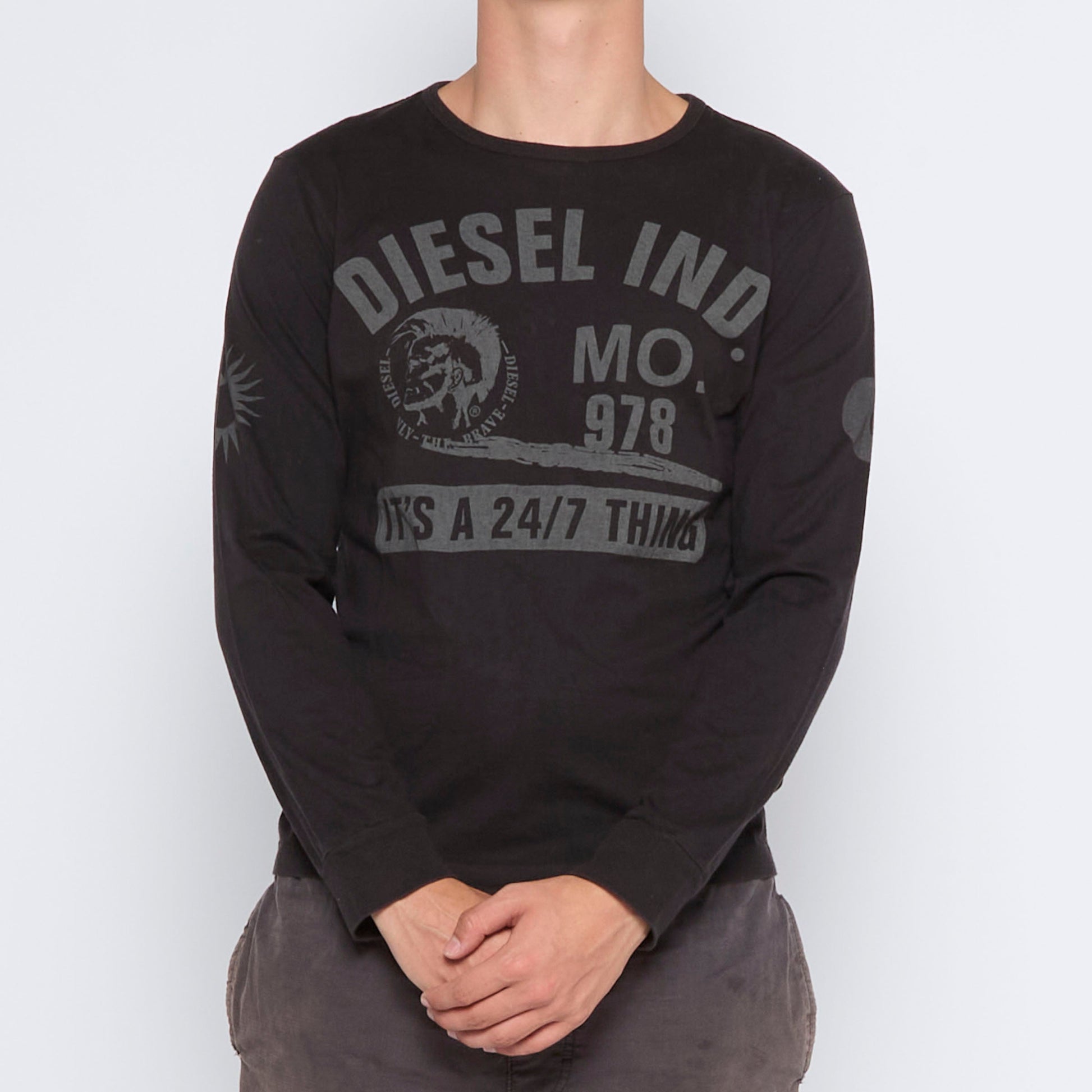 Diesel Spellout Longsleeve T-shirt - M