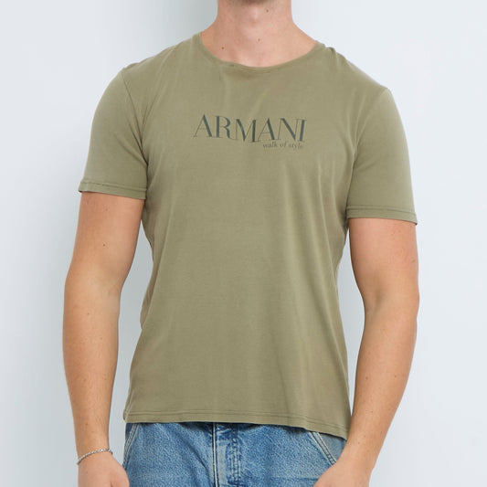 Armani Spellout T-shirt - M