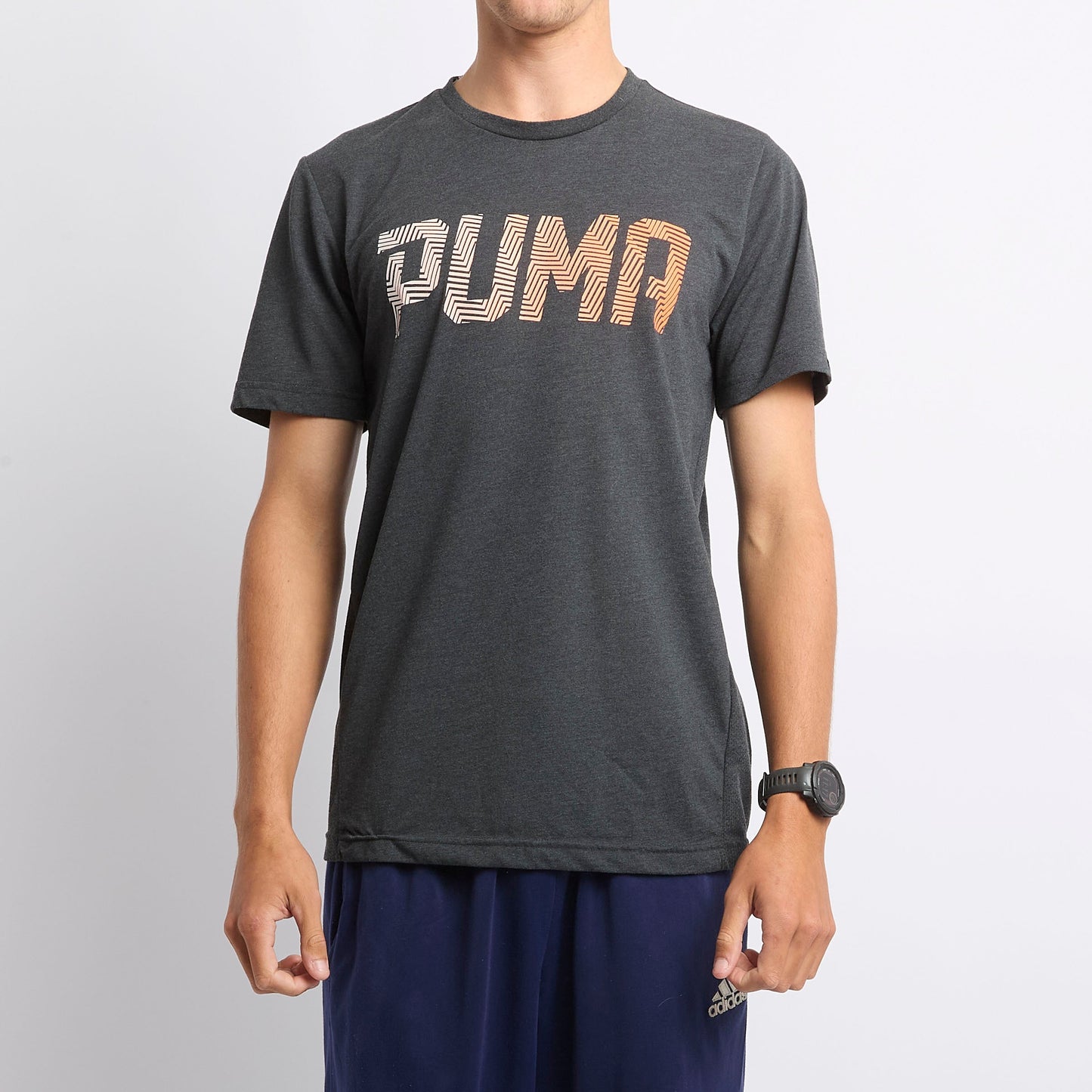 Mens-Puma-Graphic Spellout - T-Shirt - M