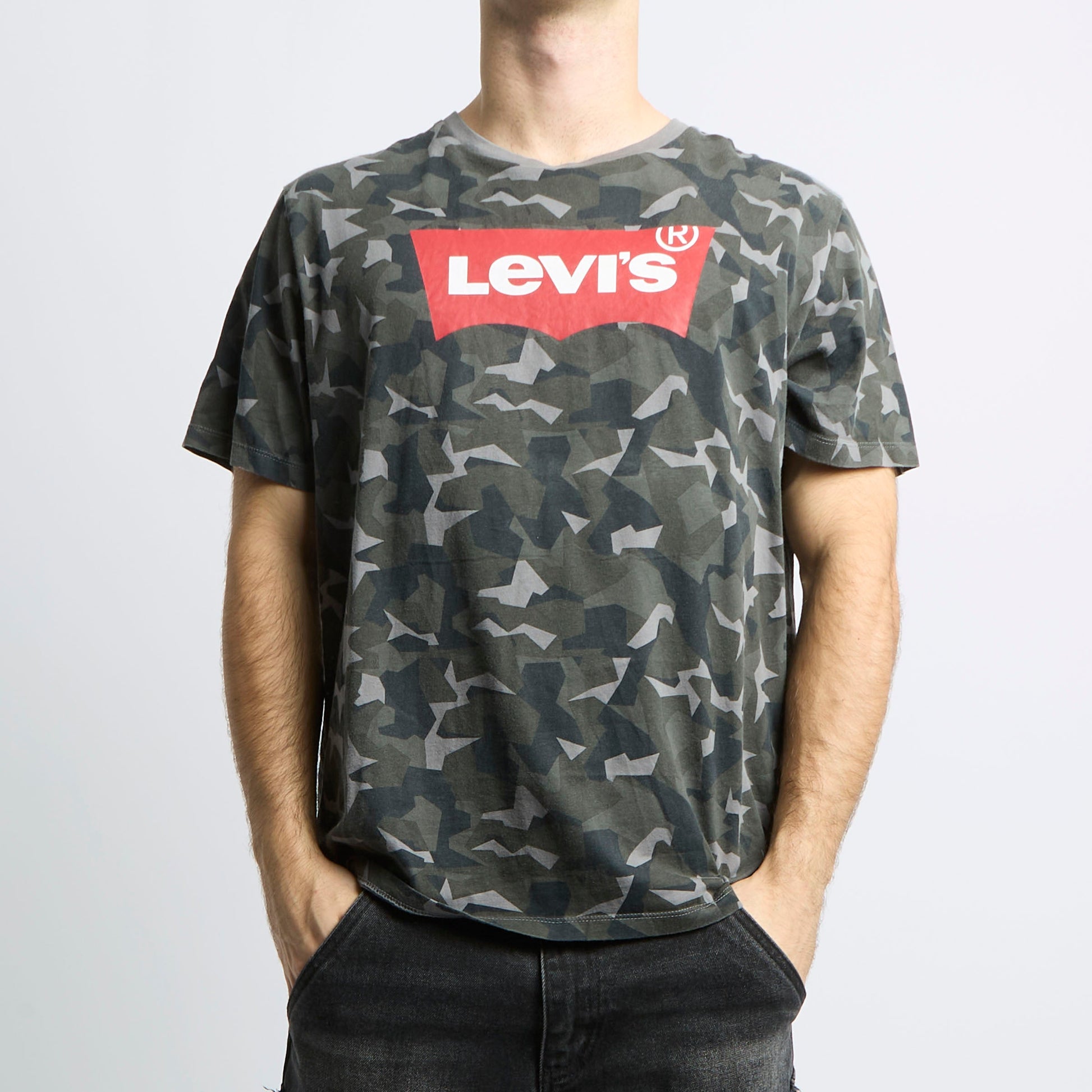 Levis Spellout Camop T-shirt - XL