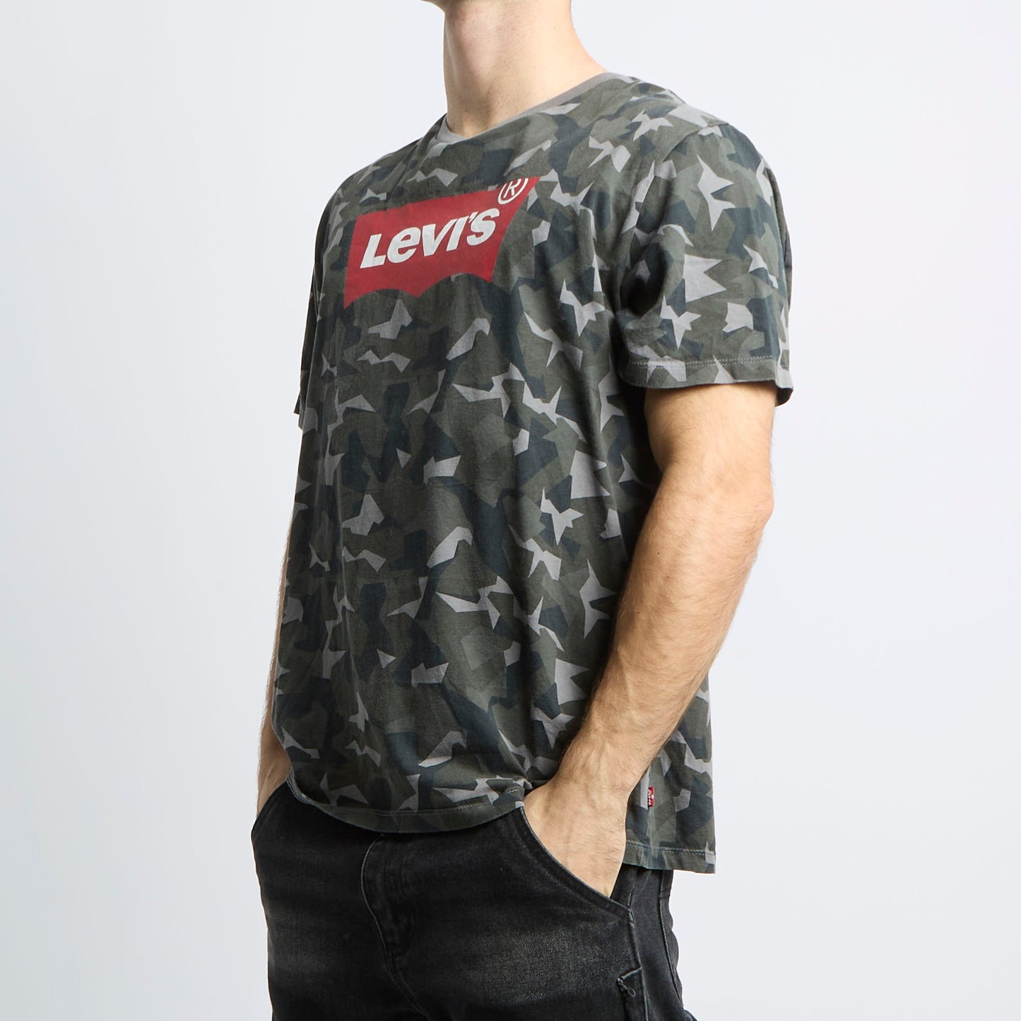 Levis Spellout Camop T-shirt - XL