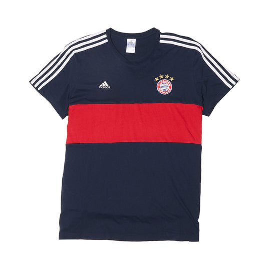 Mens Adidas Triple Stripe Bayern Logo T-shirt - XXL