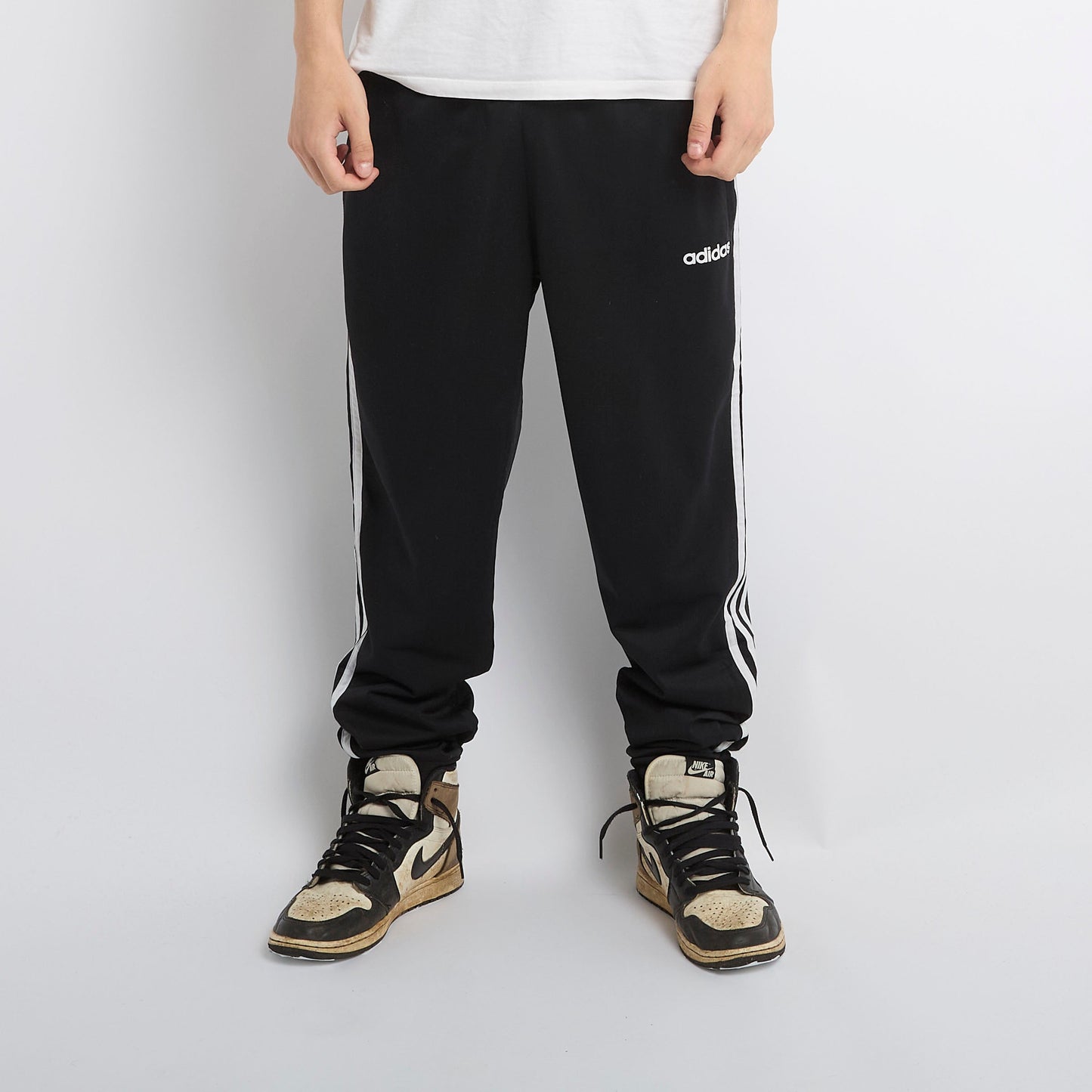 Adidas Striped Joggers - L