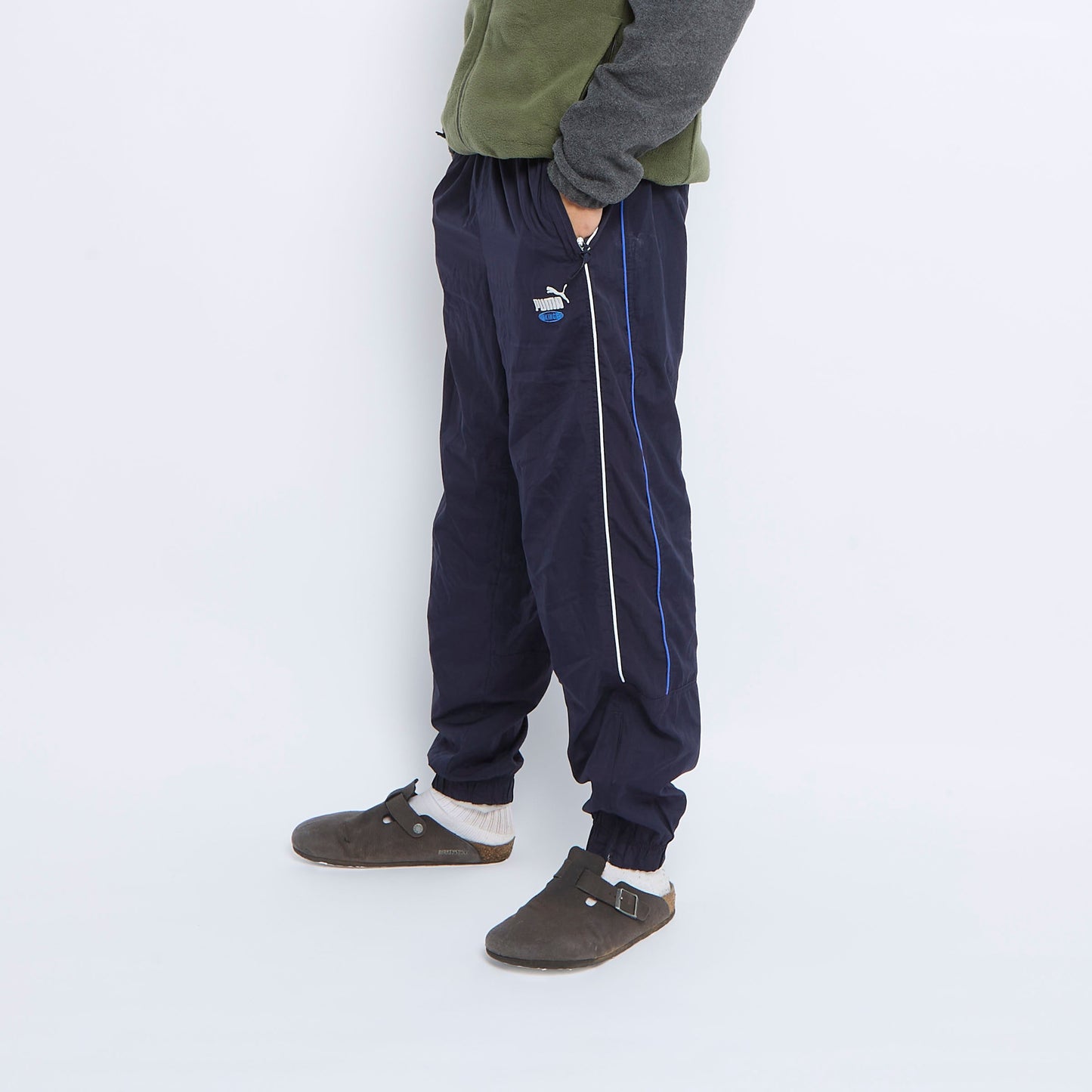 Puma Cuffed Track Pants - L