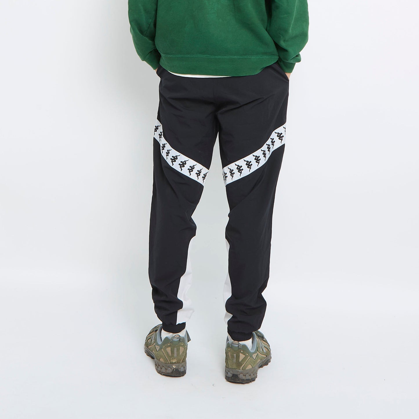 Kappa Logo Cuffed Track Pants - M