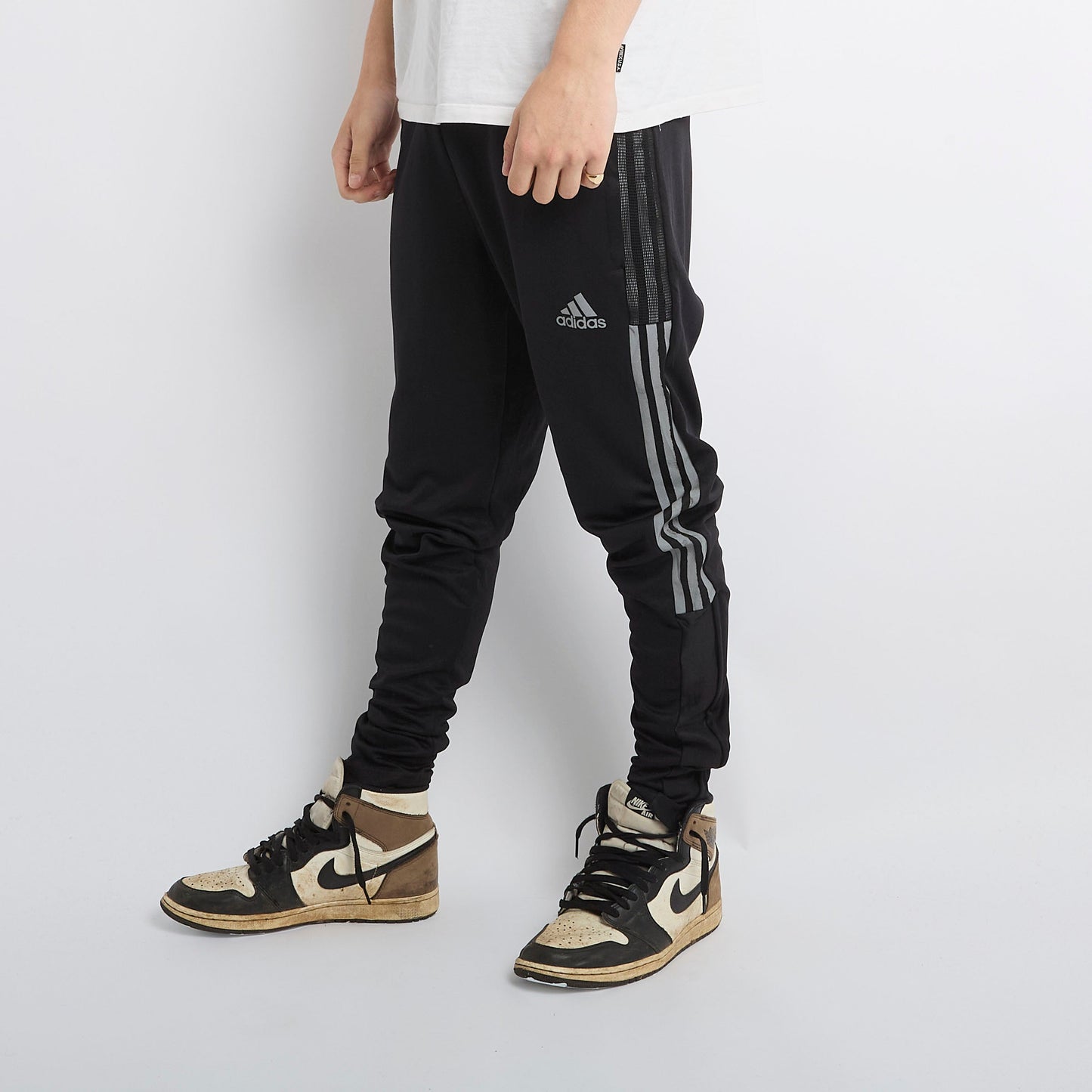 Adidas Striped Joggers - S