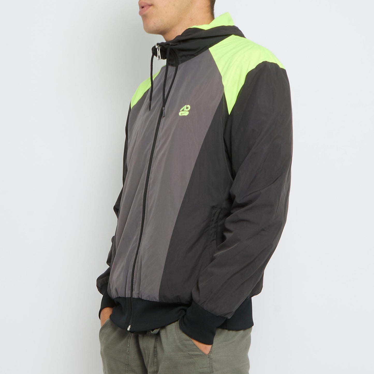 Nike Hooded Zip Up Track Jacket - M