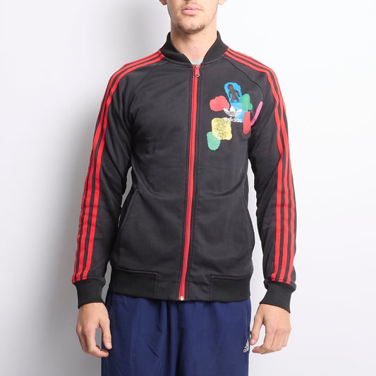 Adidas Logo Graphic Track Jacket - S