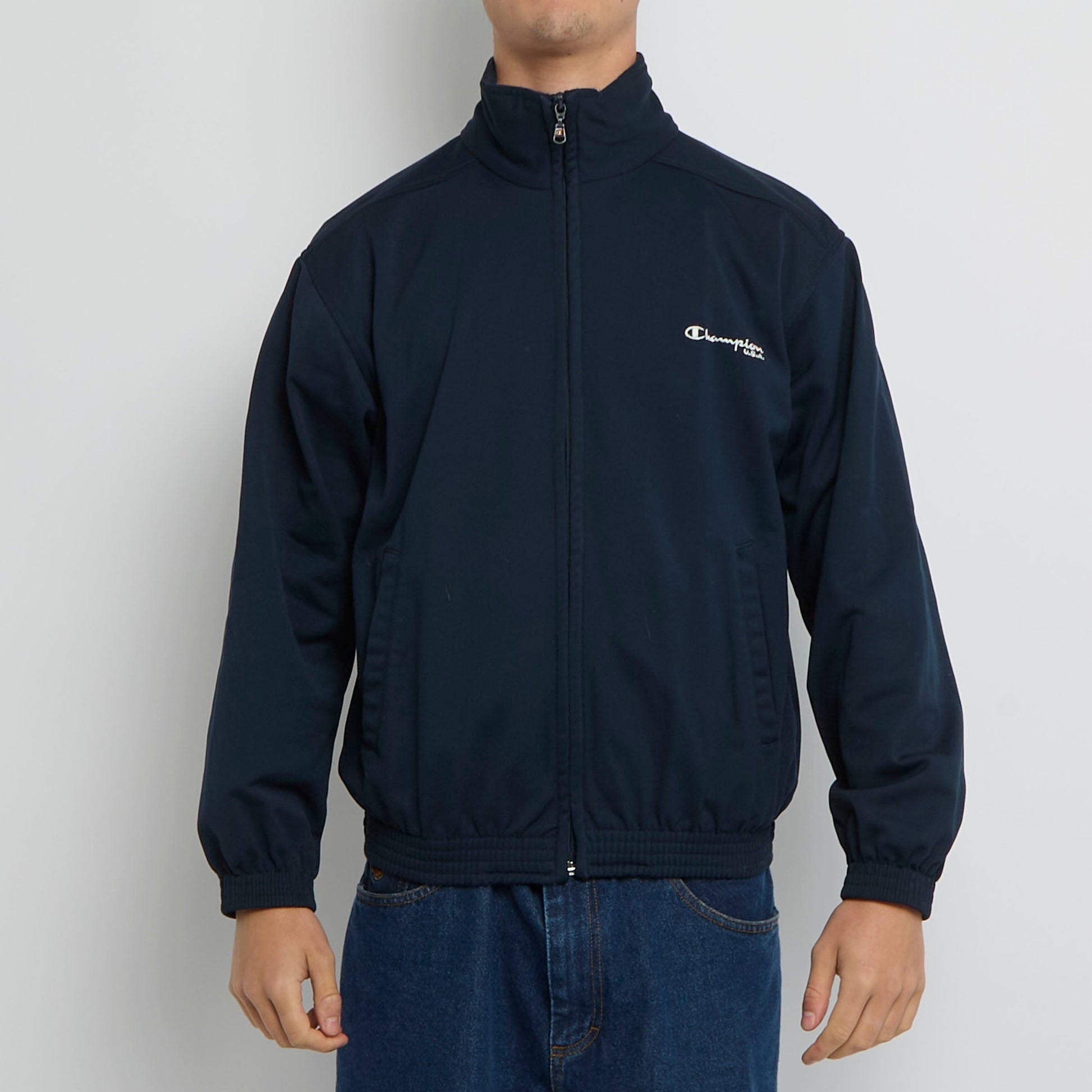 Champion Logo Full Zip Track Jacket - S