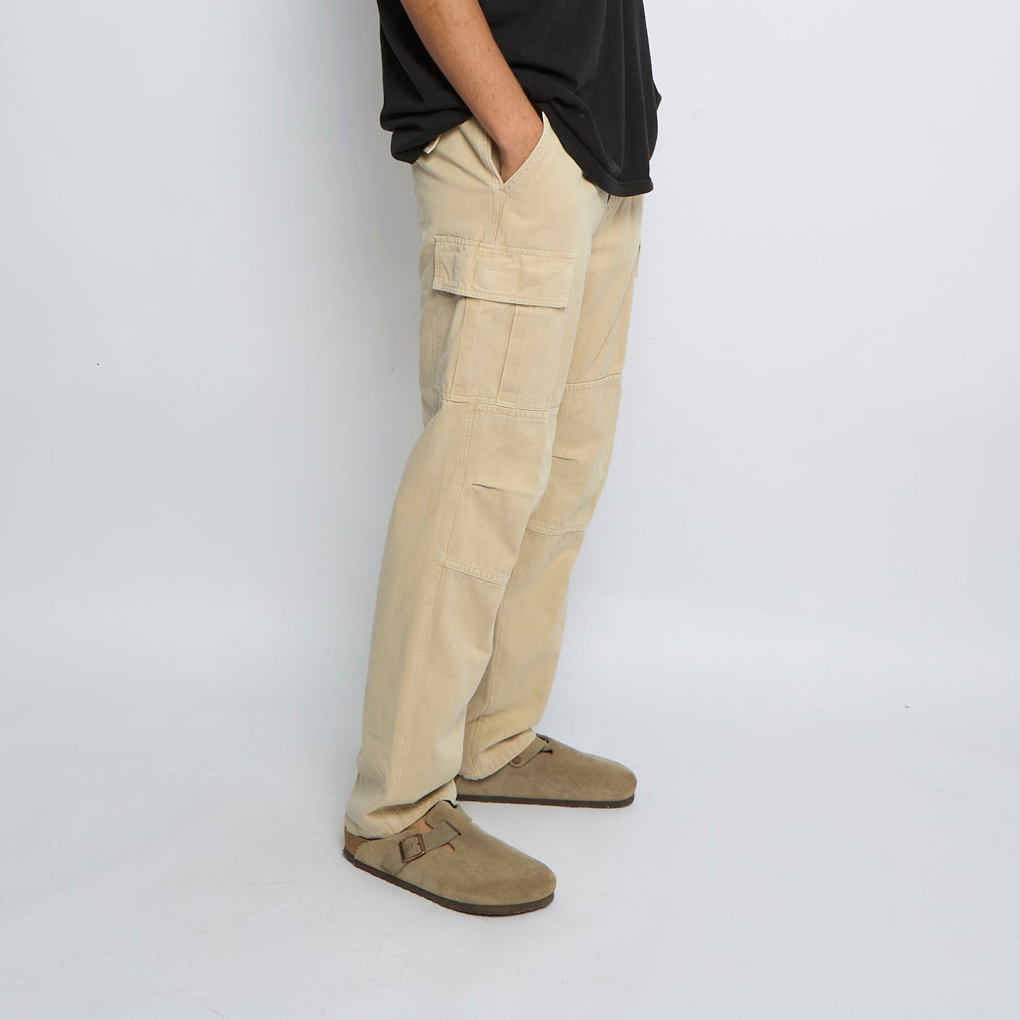 Knee Patch Straight leg Cargo Trousers - W32" L31"