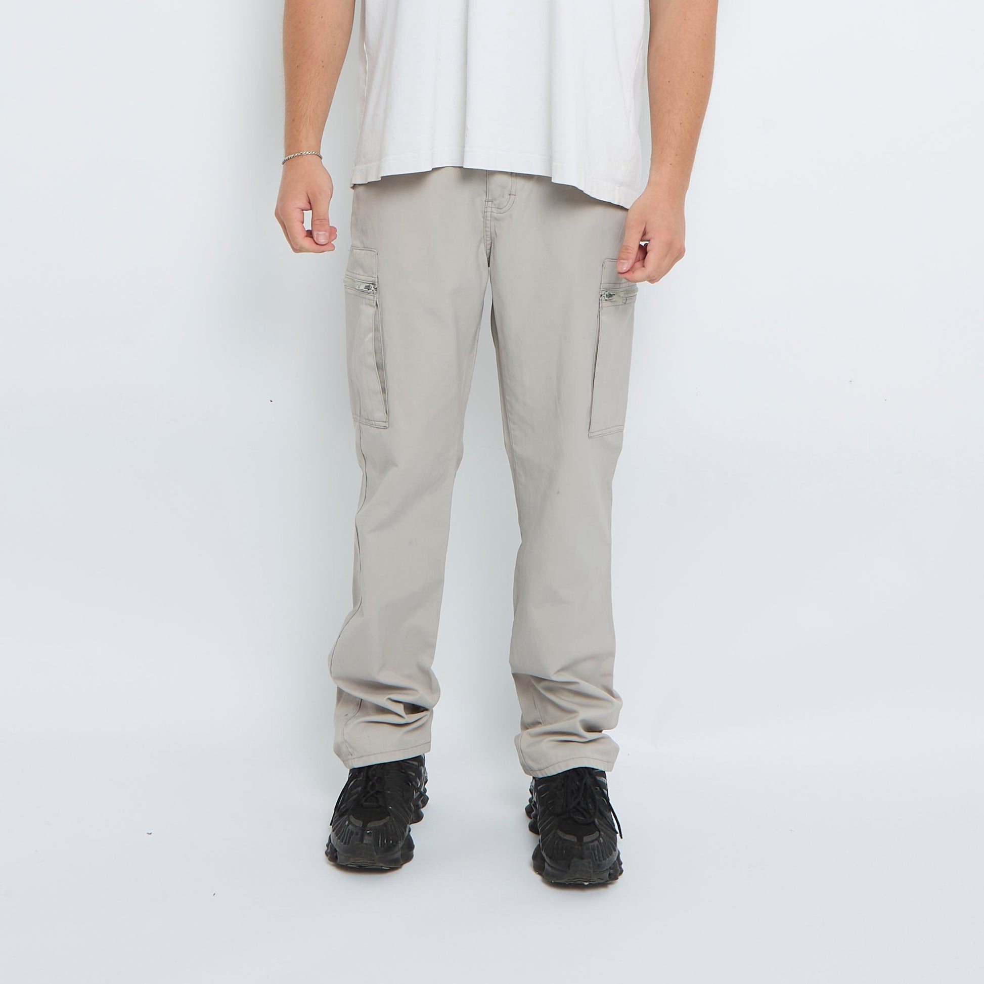 Mens MJD Zipped Cargo Trousers - W33" L33"