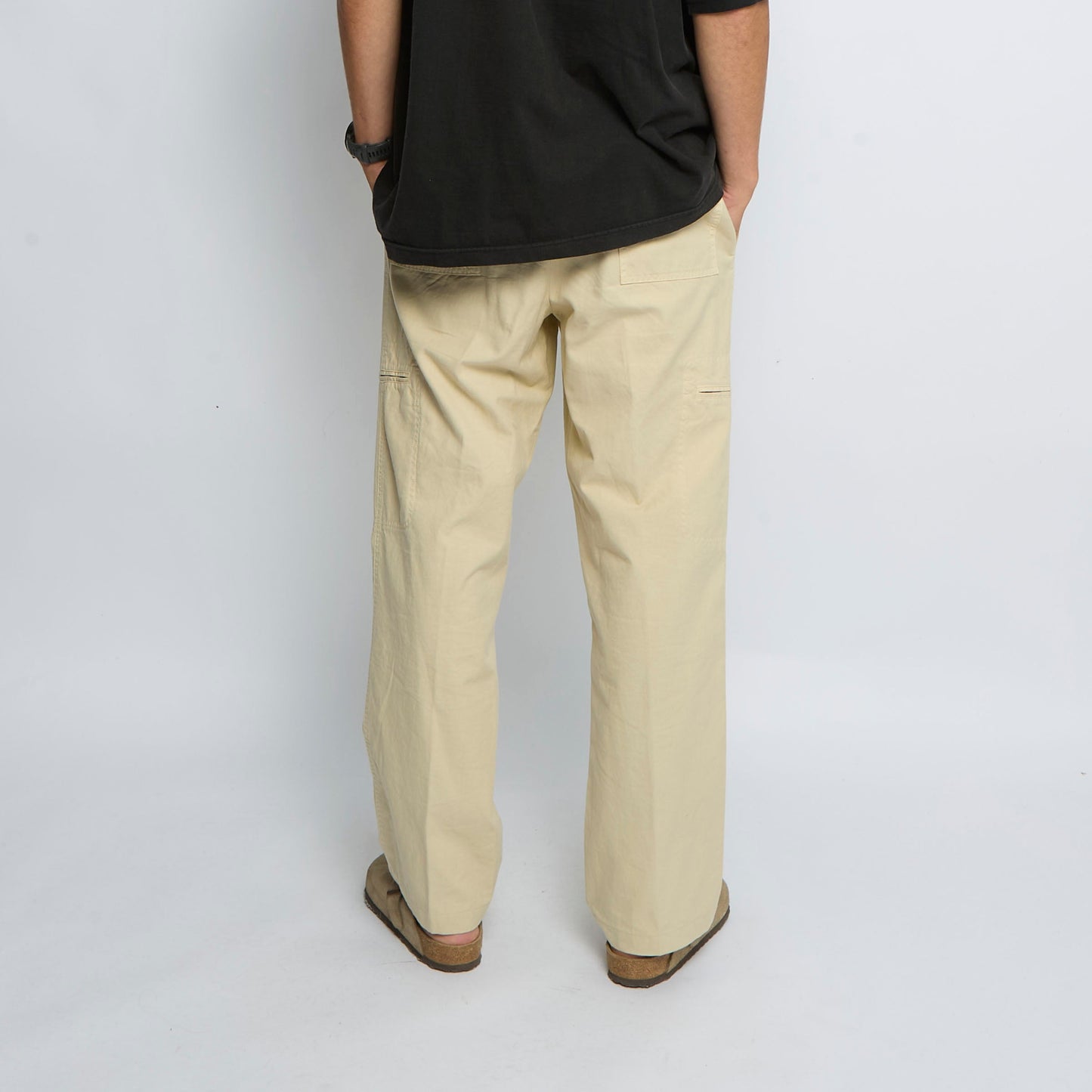 Zip Detail Cargo Straight Leg Trousers - W34" L30"