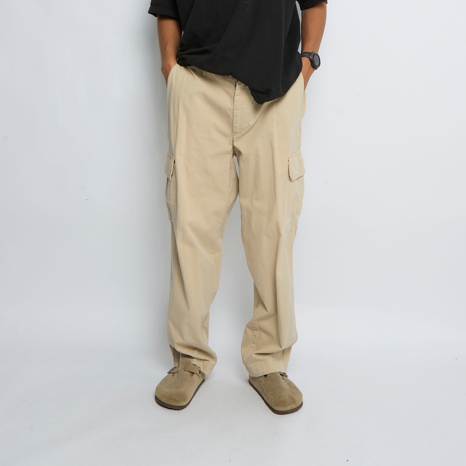 Wide Leg Cargo Trousers - W36" L33"