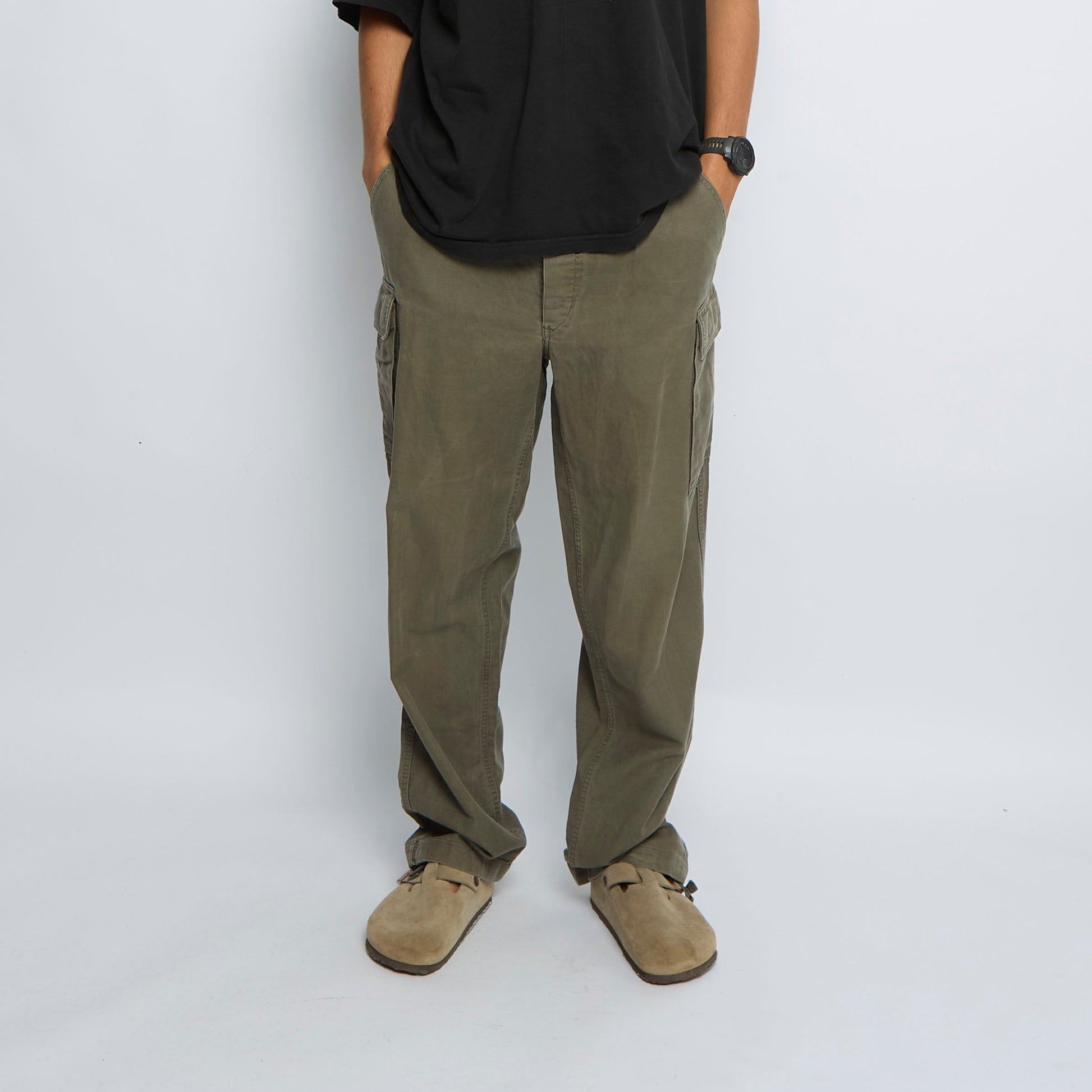 Wide Leg Cargo Trousers - W36" L31"