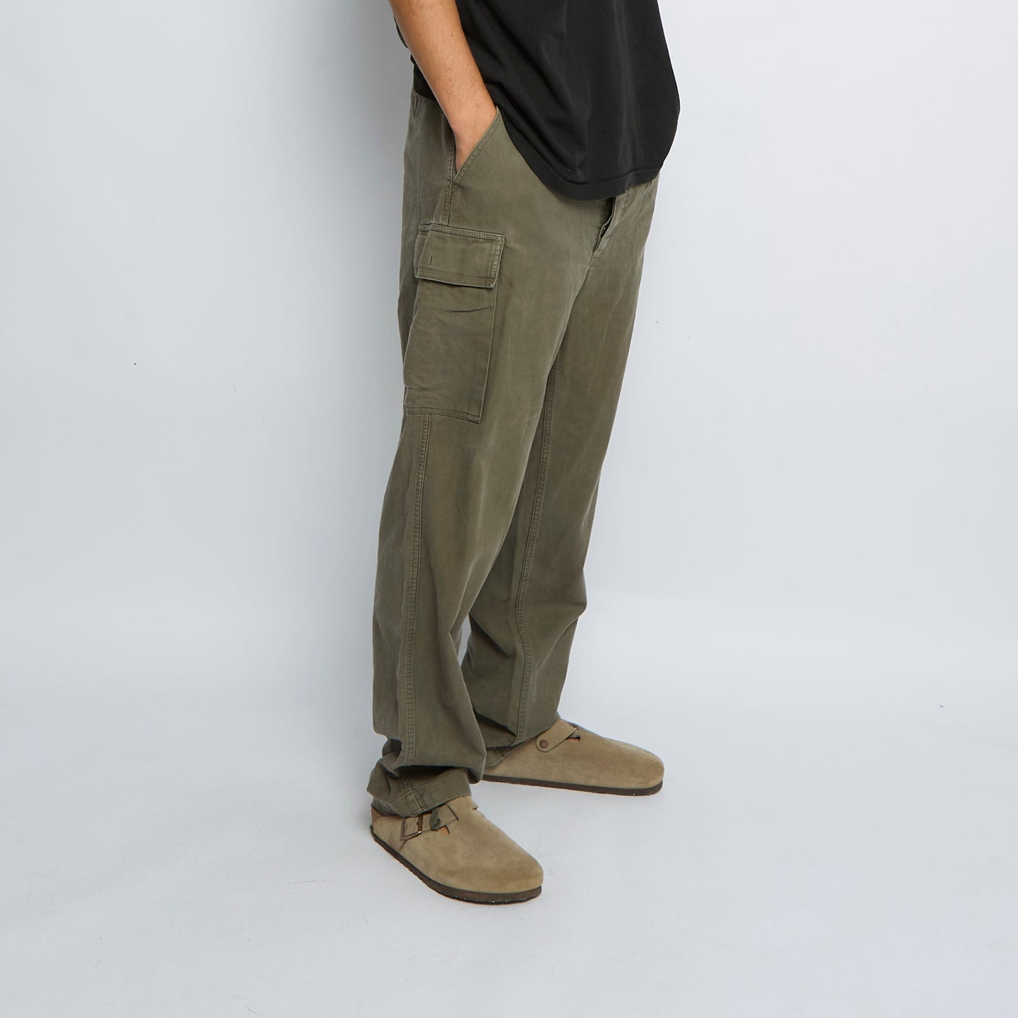 Wide Leg Cargo Trousers - W36" L31"