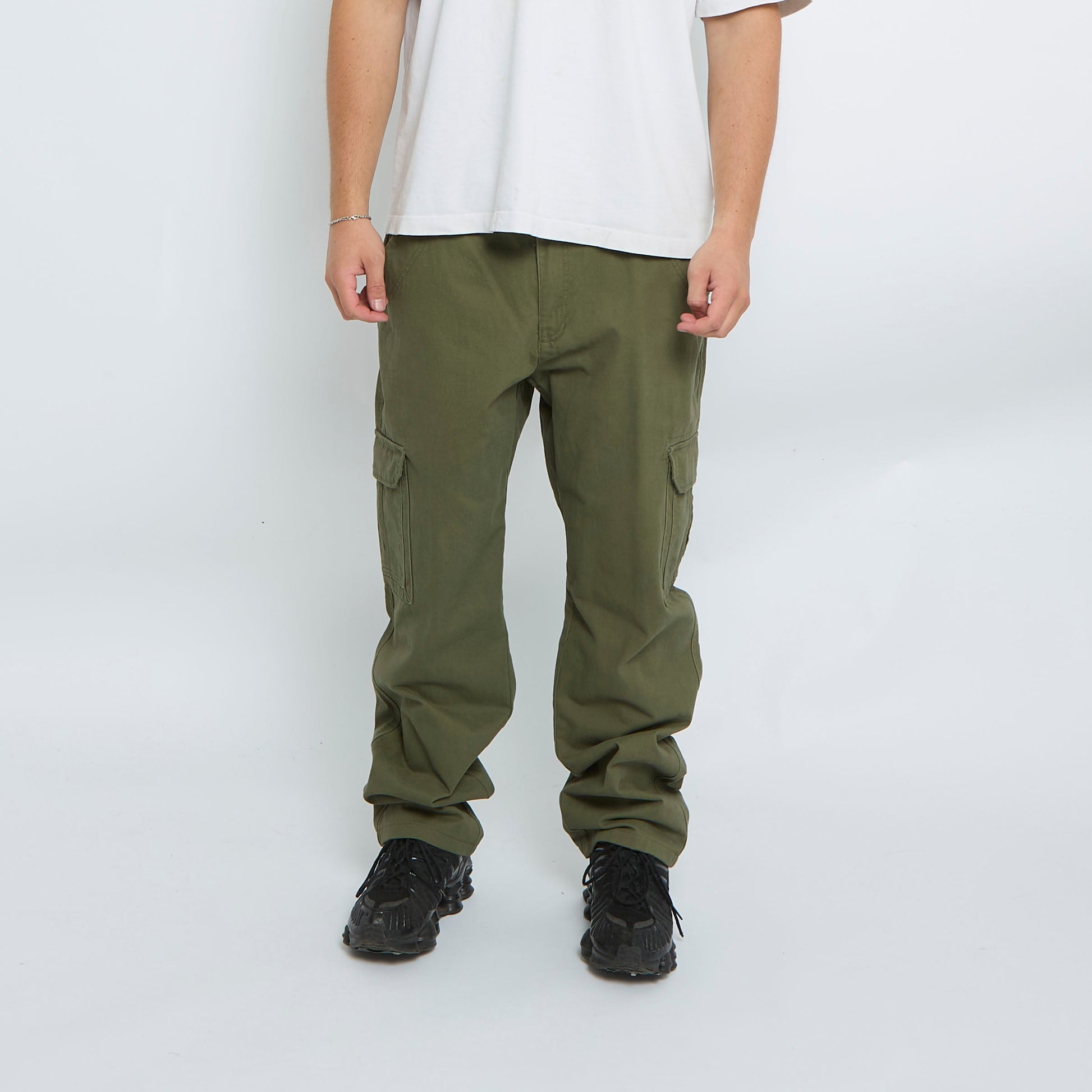 Mens Tom Ramsey Straight Leg Cargo Trousers - W36" L30"