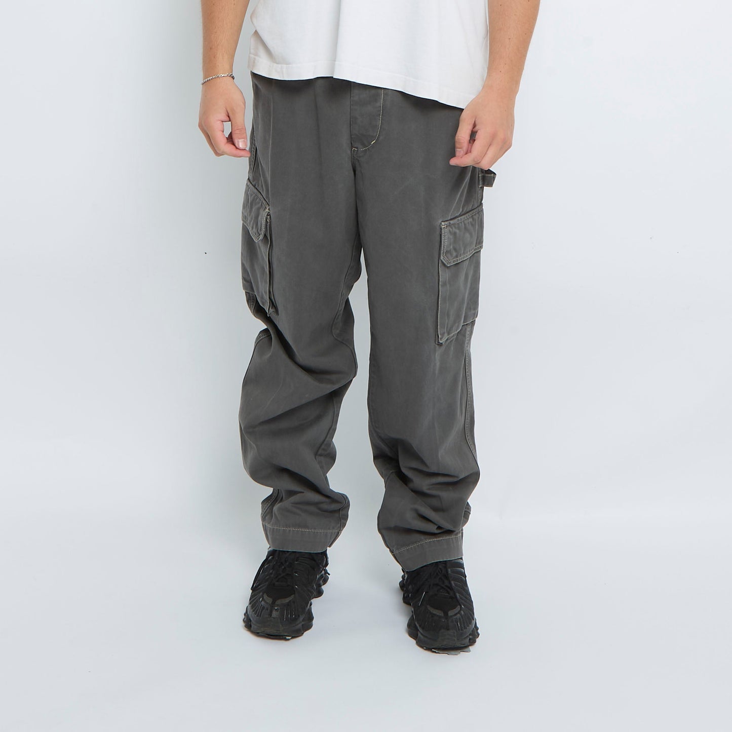 Mens We Are Straight Leg Cargo Trousers - W37" L31"