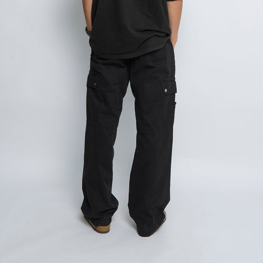 Pocket Detail Wide Leg Cargo Trousers - W38" L33"