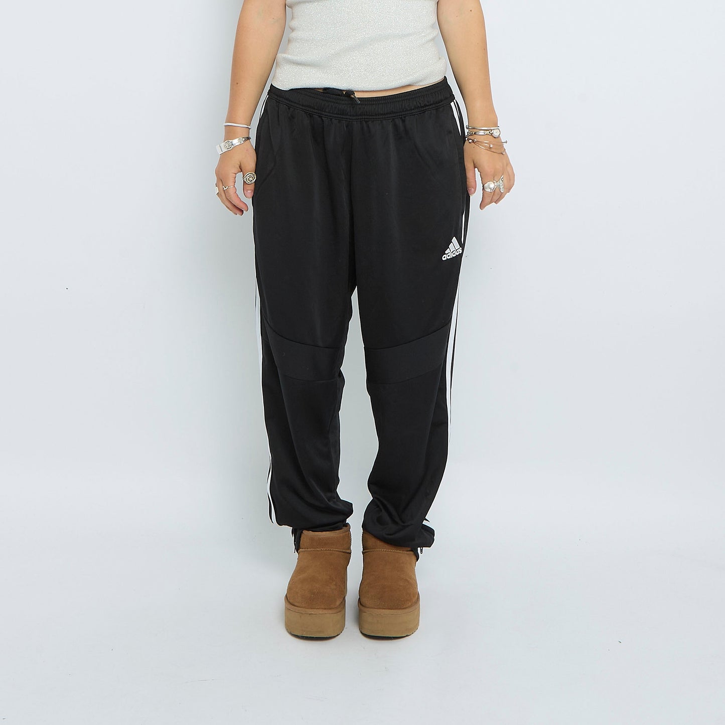 Adidas Striped Track Pants - UK 10