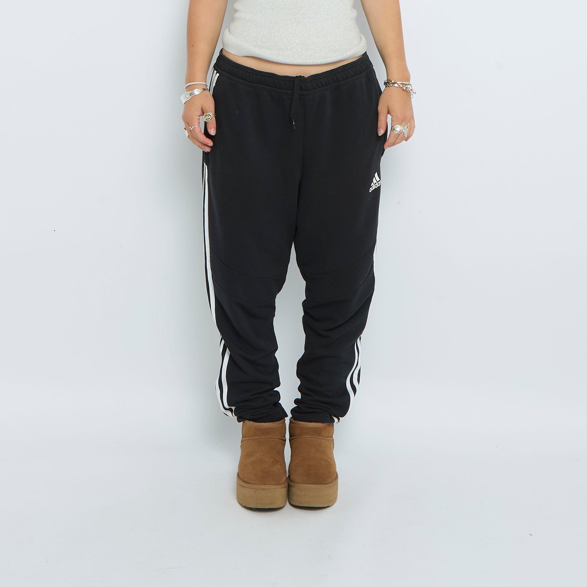 Adidas Striped Track Pants - UK 12