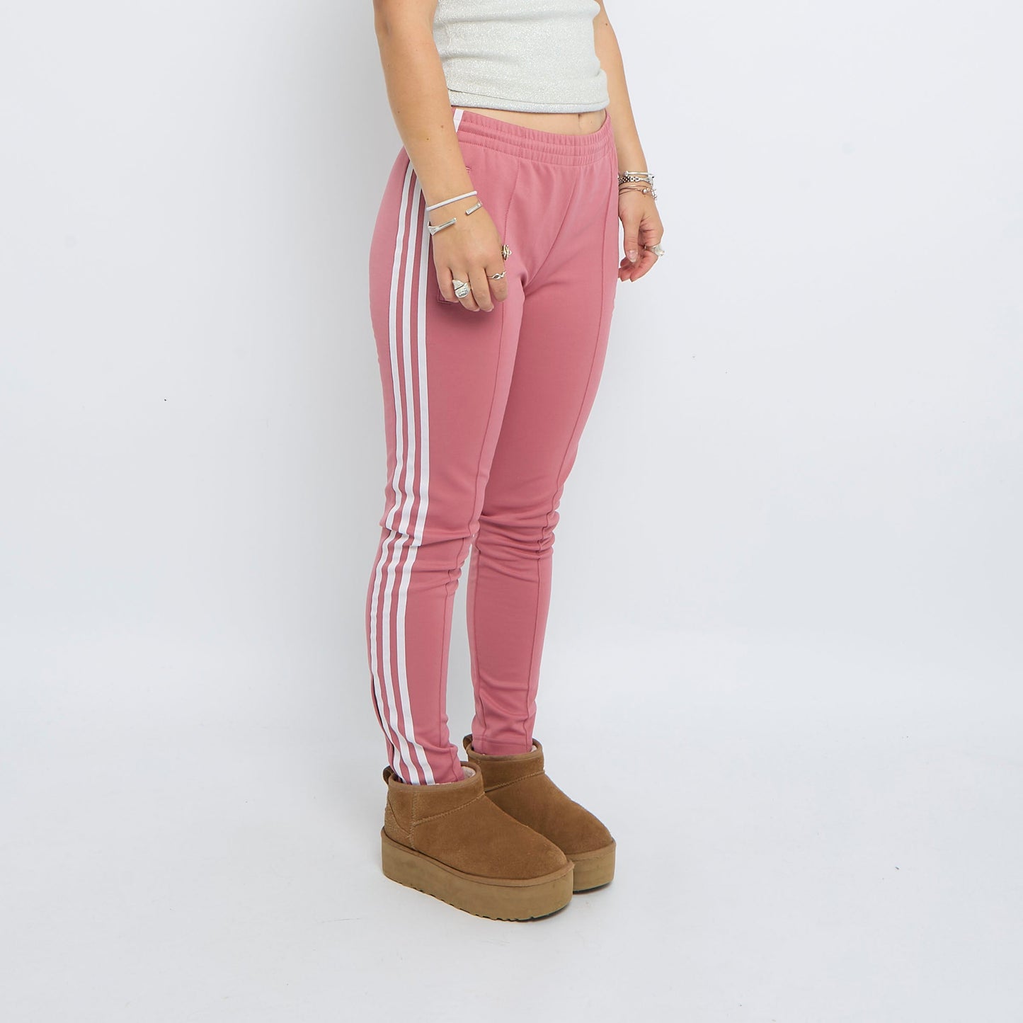 Adidas Striped Track Pants - UK 8