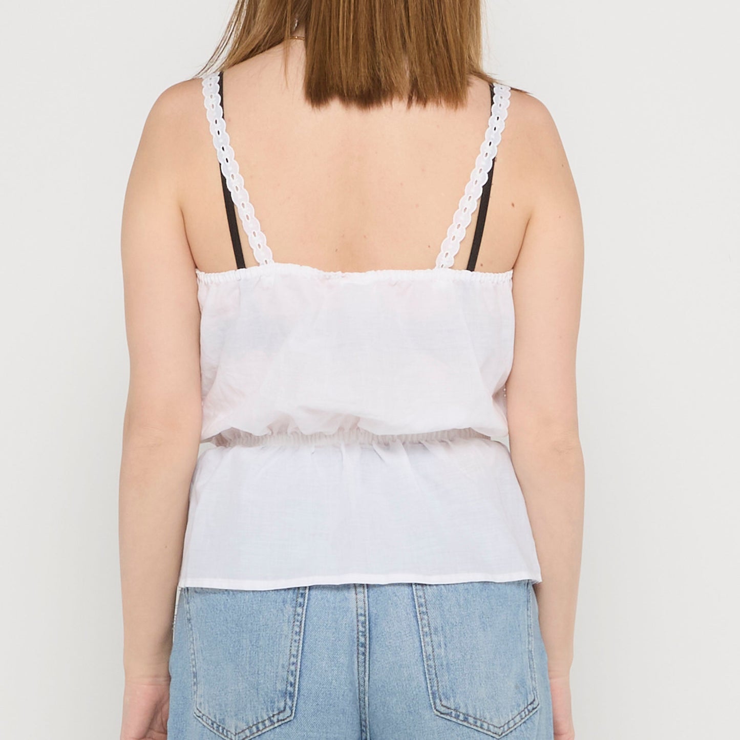 Embroidered Cami Top - UK 10