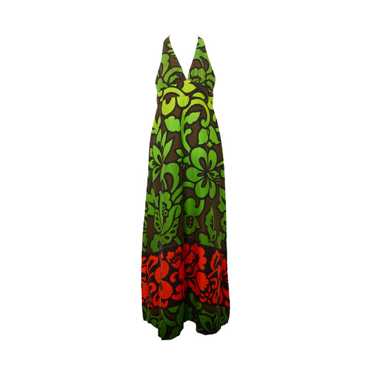Floral Print Maxi Dress - UK 06