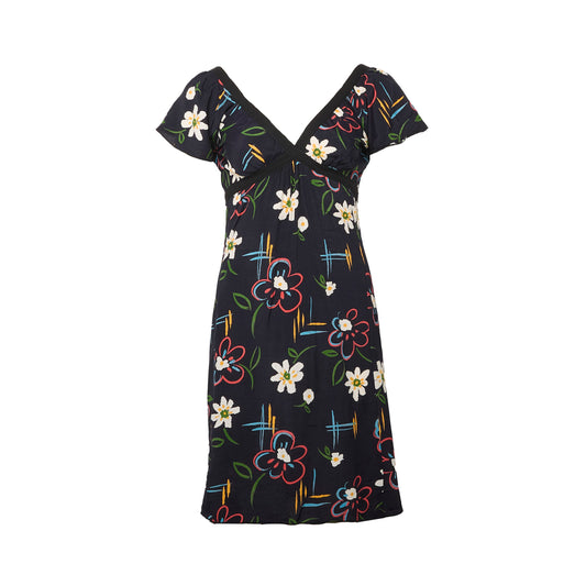 Floral Print Midi Dress - UK 06