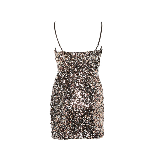 Sequin Strappy Dress - UK 10