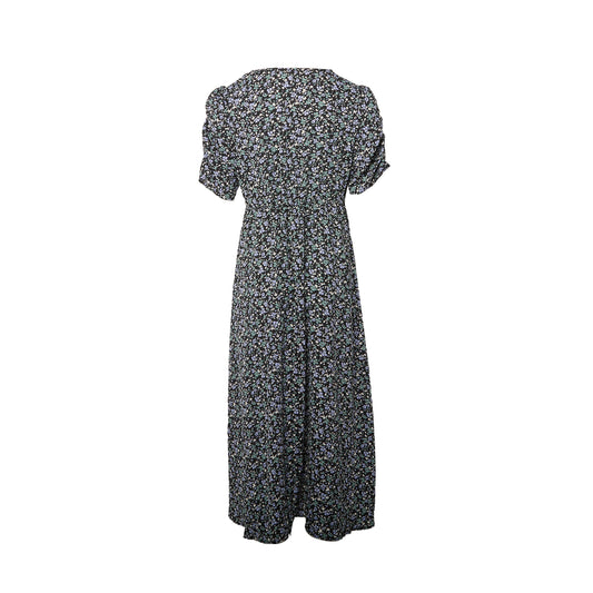 Ditsy Floral Sweatheart Neck Maxi Dress - UK 10