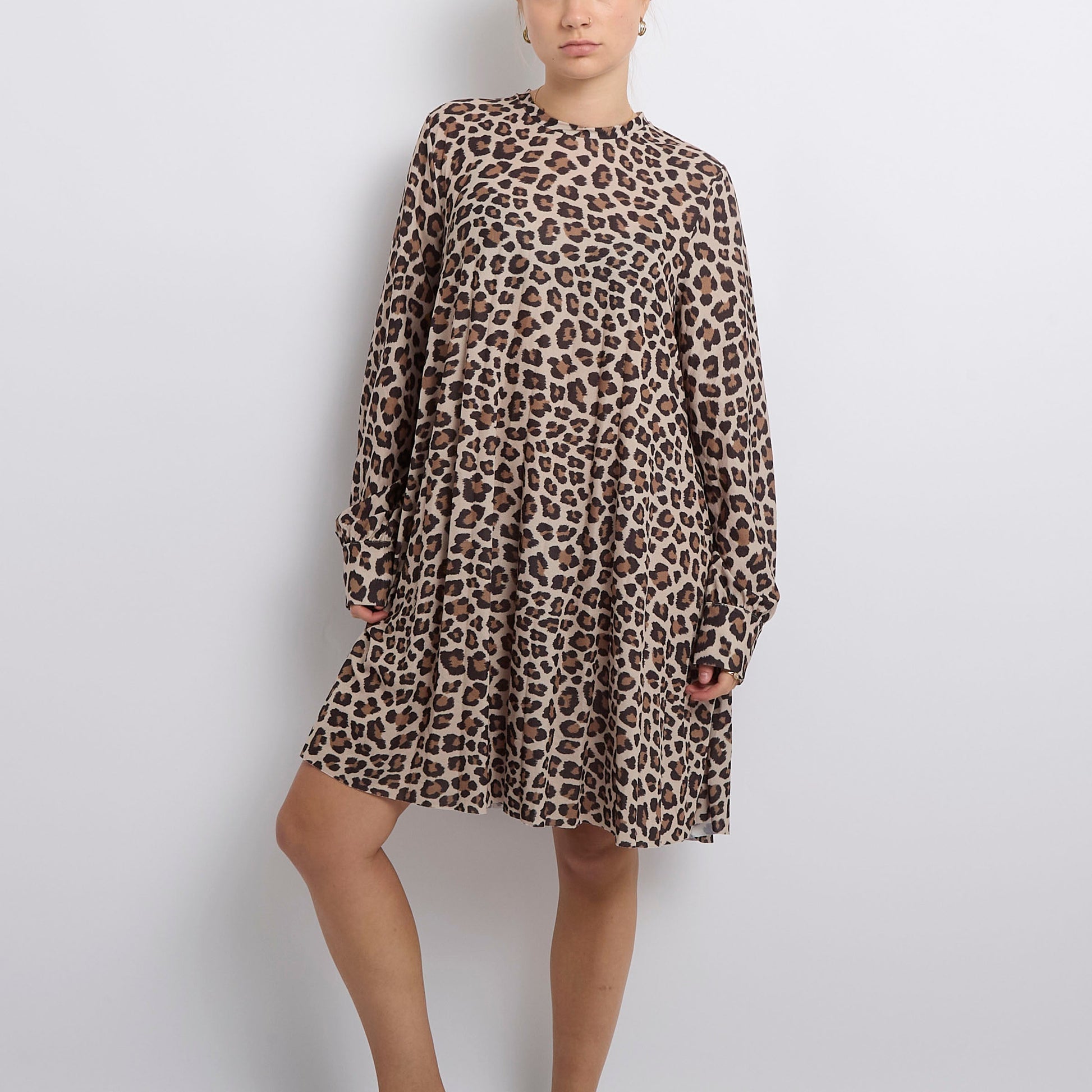 Leopard Print Smock Dress- UK 12